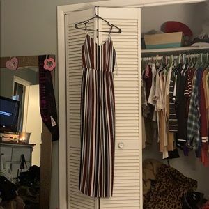 NEVER WORN STRIPED JUMPSUIT!!!